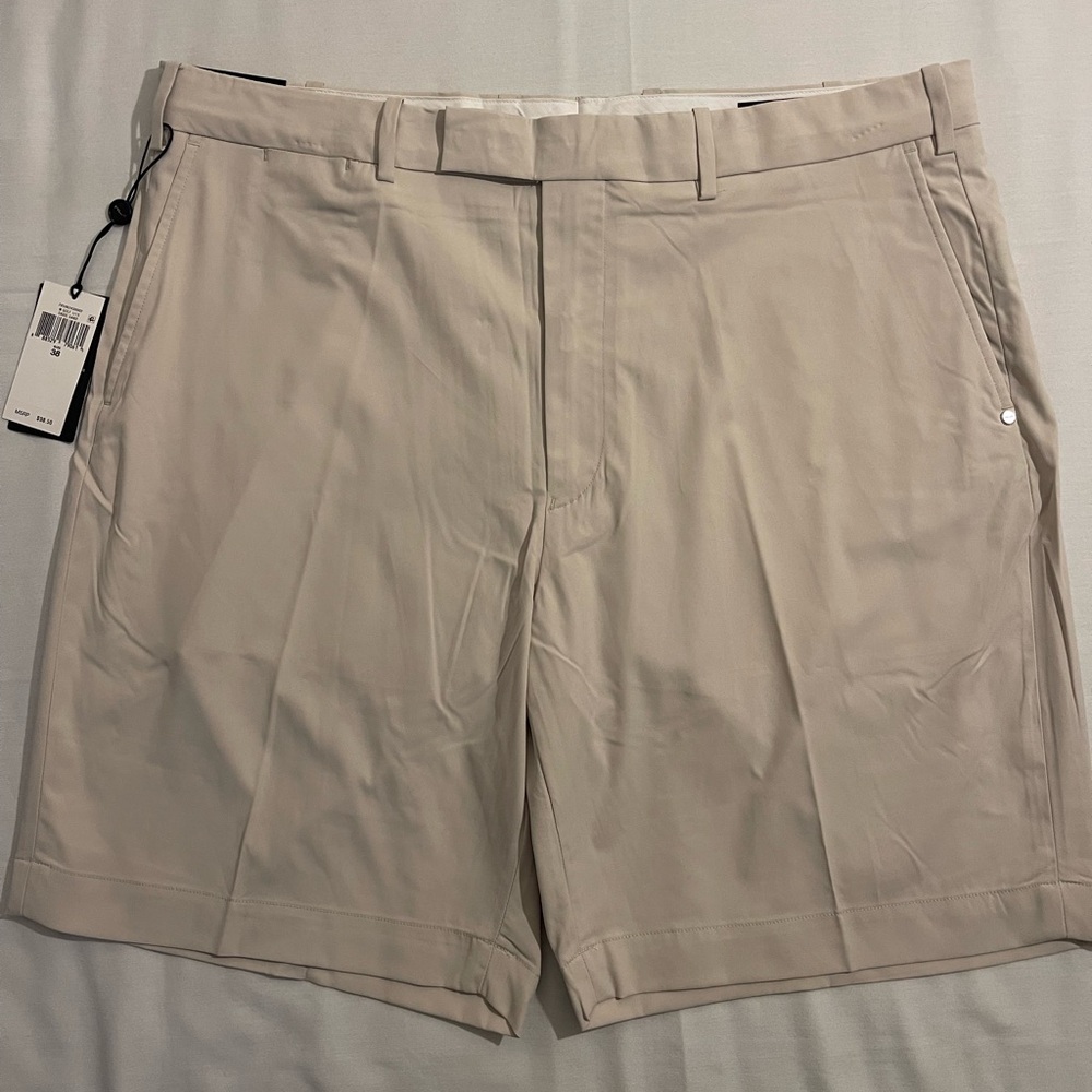 RLX Ralph Lauren Classic Fit Flat Front Golf Shorts Size 38
